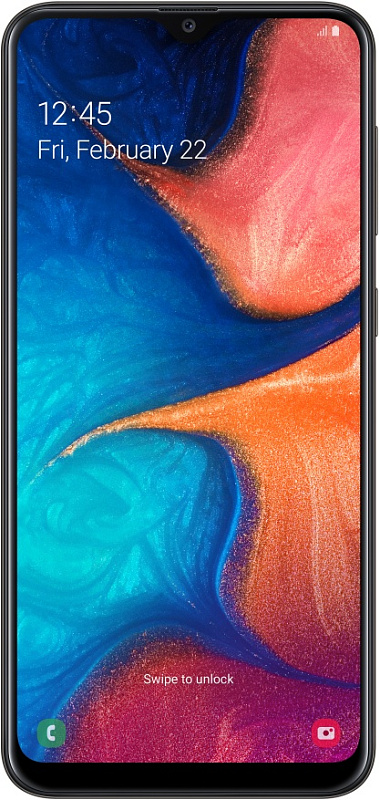 Смартфон Samsung Galaxy A20 (черный) фото 4